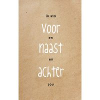 ansichtkaart voor naast achter staan